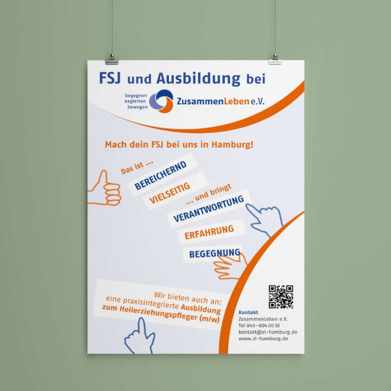 ulrikebahl-grafik-ZusammenLeben-Plakat-Ausbildung